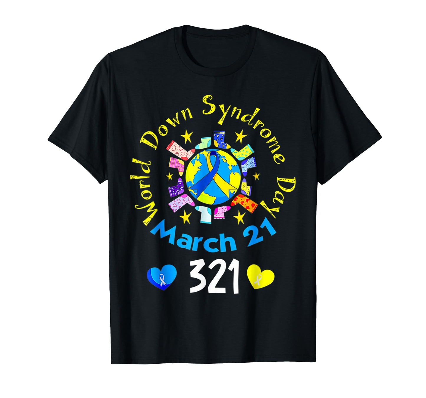 321 World Down Syndrome Awareness Day Rock Your Socks T-Shirt