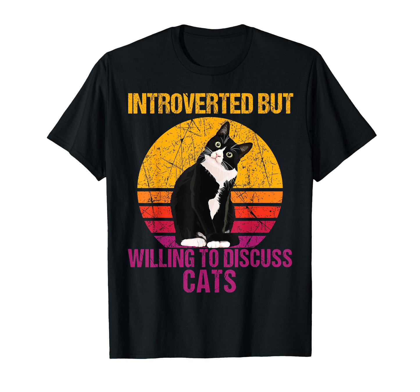 Introverted But Willing To Discuss Cats T-Shirt