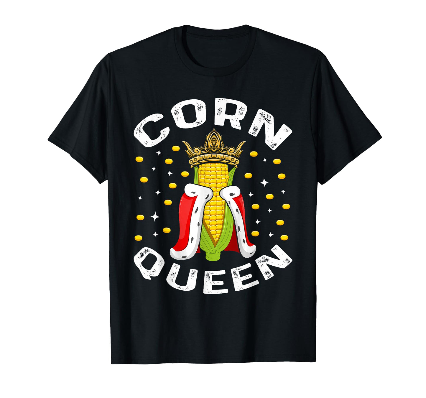 Cool Corn Queen For Women Girls Food Farming Corn Cob Farmer T-Shirt