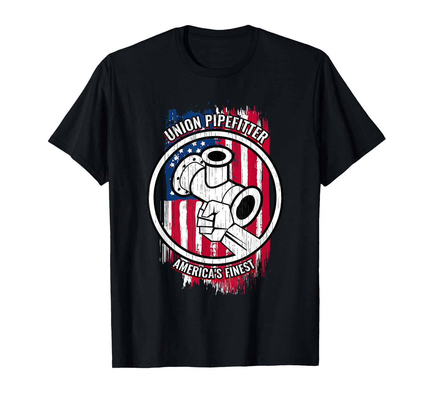 Union Pipefitter Tshirt American Mens Gifts for Pipefitters T-Shirt