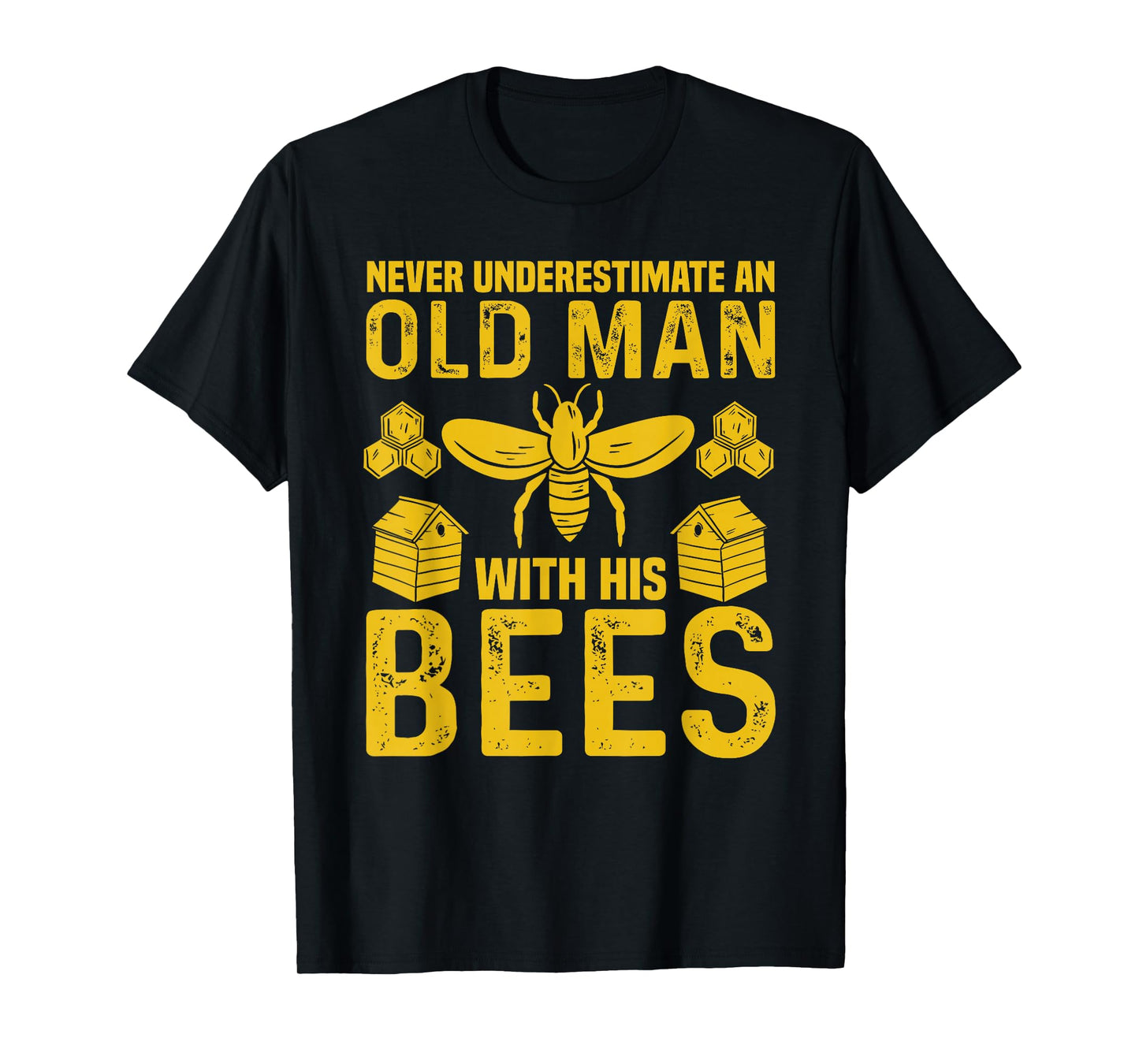 Apiary Bee Keeper an Old Man with His Bees Beekeeping T-Shirt