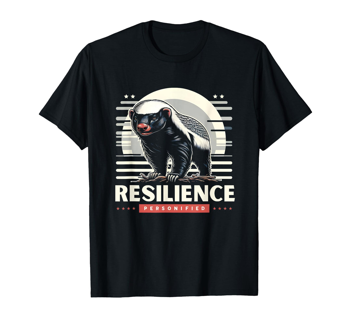Resilient Honey Badger Motivation Zookeeper T-Shirt