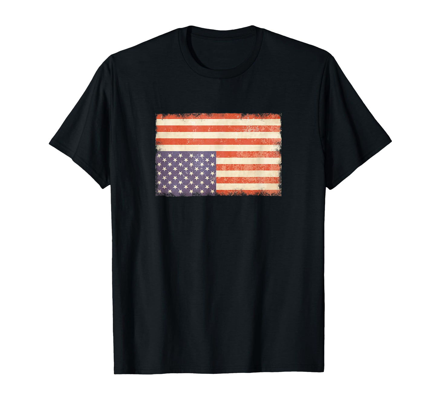 Resist Distressed Upside Down American Flag USA T-Shirt