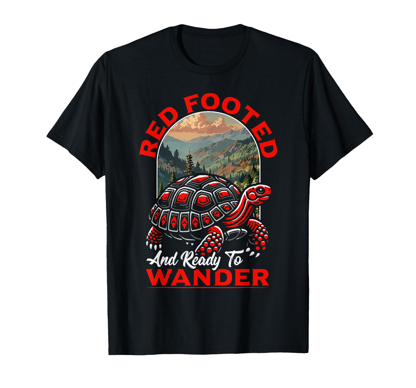 Chelonoidis Carbonaria Red Foot Tortoise T-Shirt