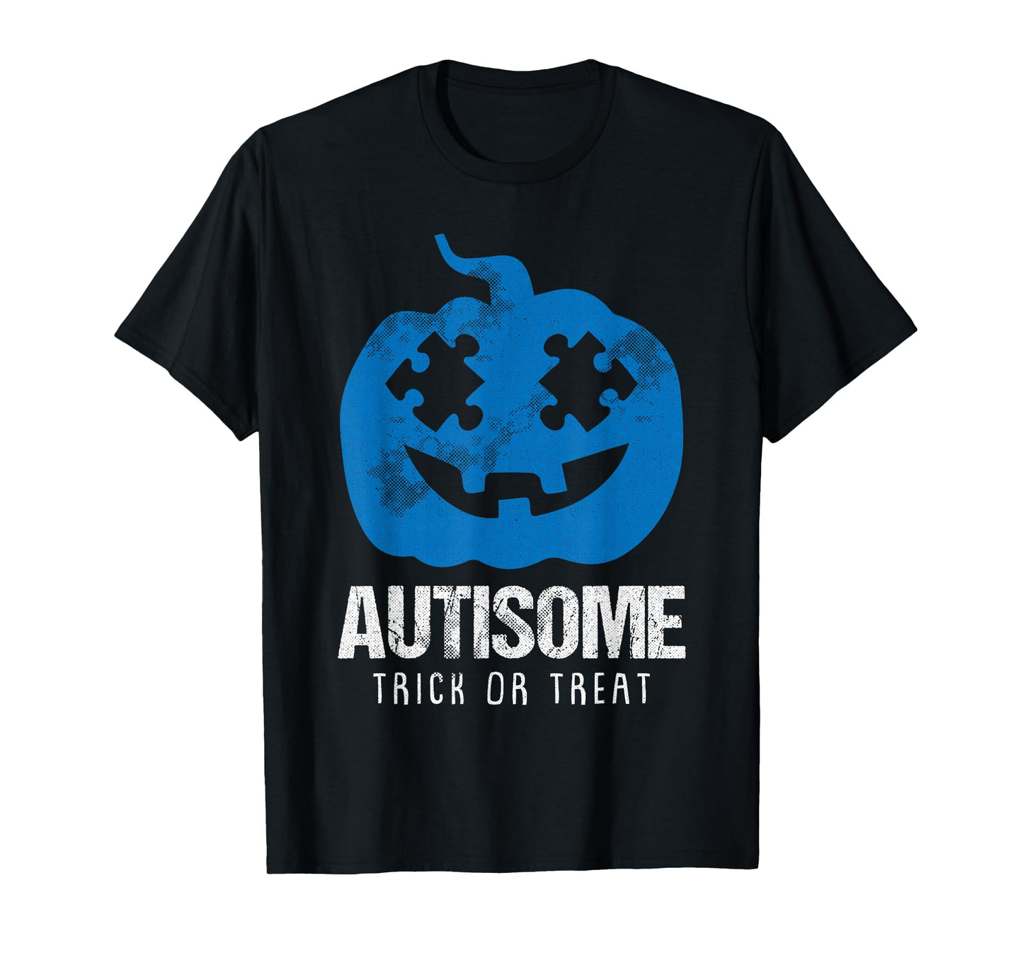 Autisome Lazy DIY Halloween Costume Autism Trick Or Treat T-Shirt
