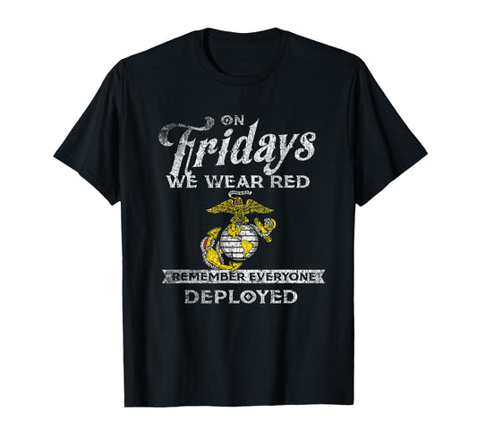 Remember Everyone Veteran Deployed Red Friday T-Shirt Tee T-Shirt