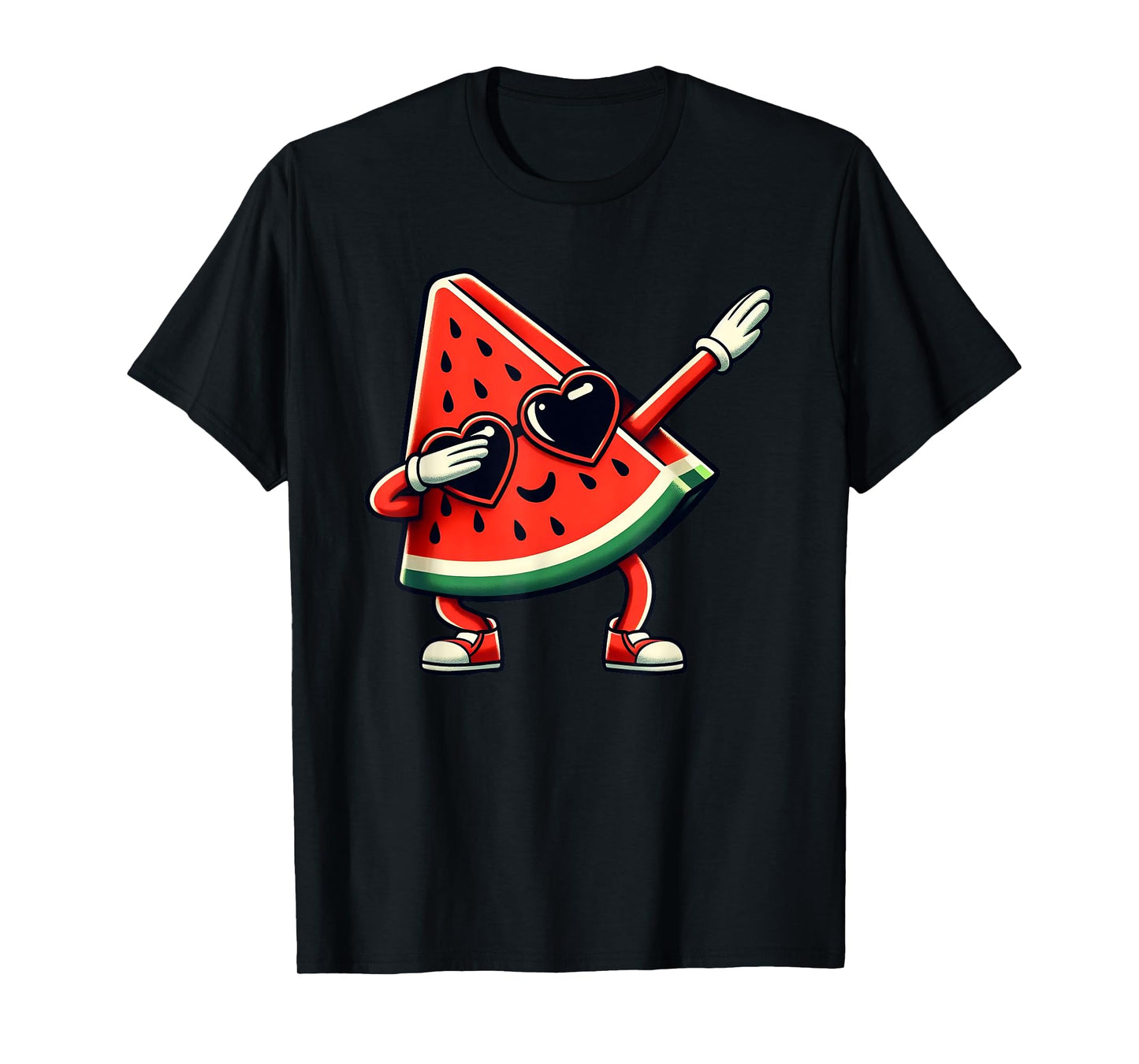 Dabbing Watermelon Kawaii Dab Summer Fruit Melon Lover T-Shirt