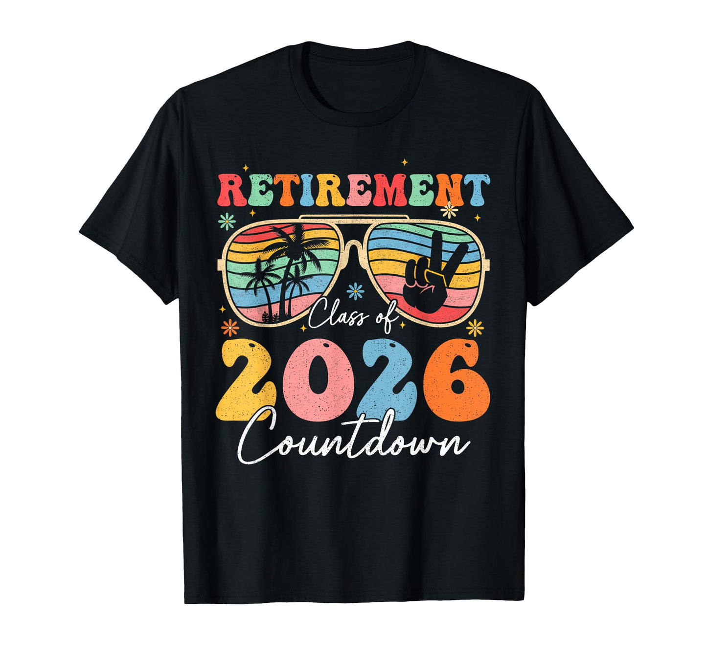 Funny Retirement Class of 2026 Countdown in Progress Teacher T-Shirt