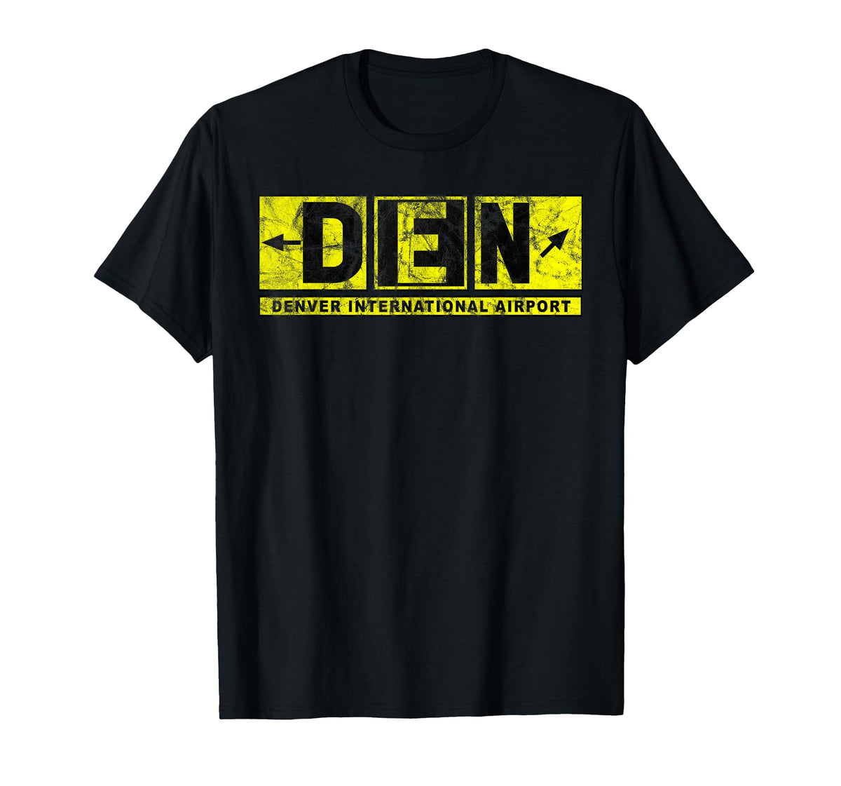 DEN Denver International Airport Taxiway Sign Pilot Vintage T-Shirt