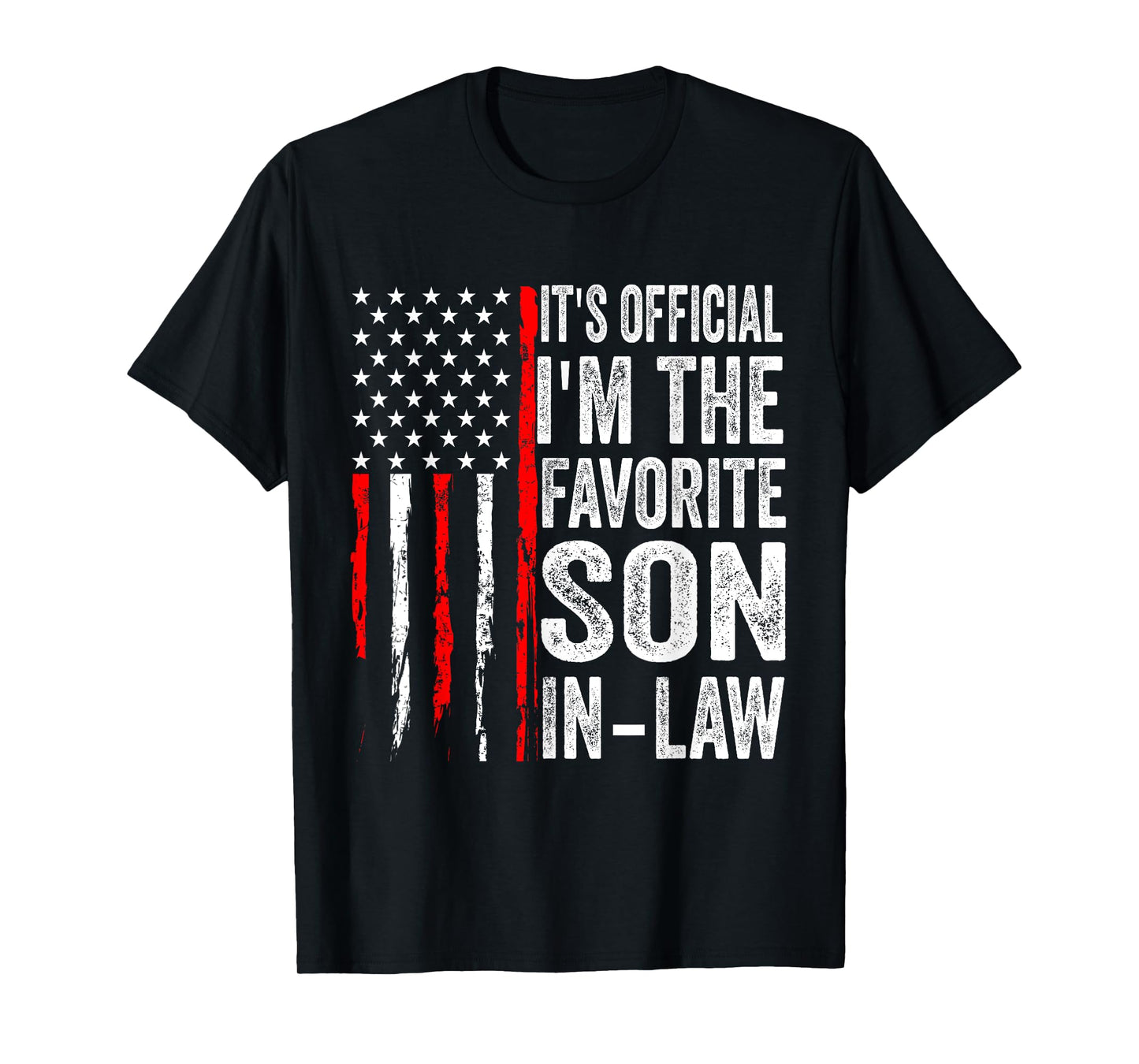 It's Official I'm The Favorite Son-In-Law Funny Vintage T-Shirt