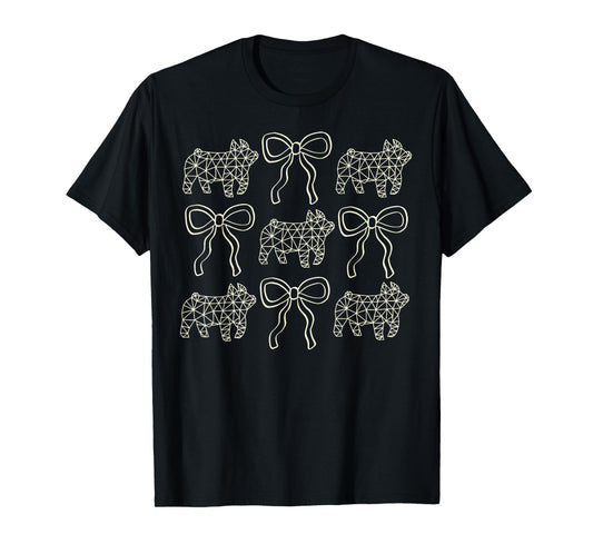 Coquette Pig Stock Show Livestock Show Mom Hog Breeder T-Shirt