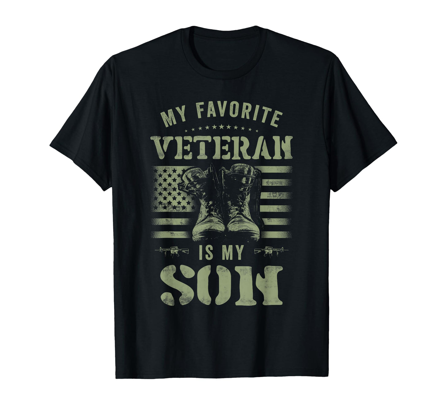 My Favorite Veteran Is My Son Funny Veterans Day T-Shirt