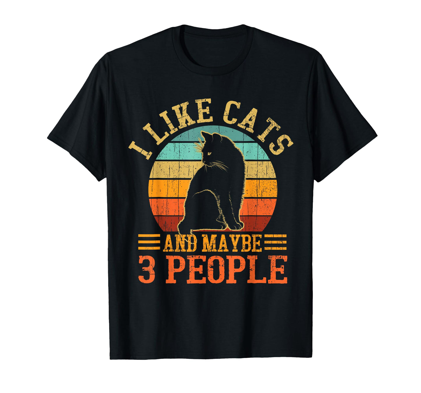 I Like Cats And Maybe 3 People Cat Lover, Cat Dad, Cat Mom T-Shirt