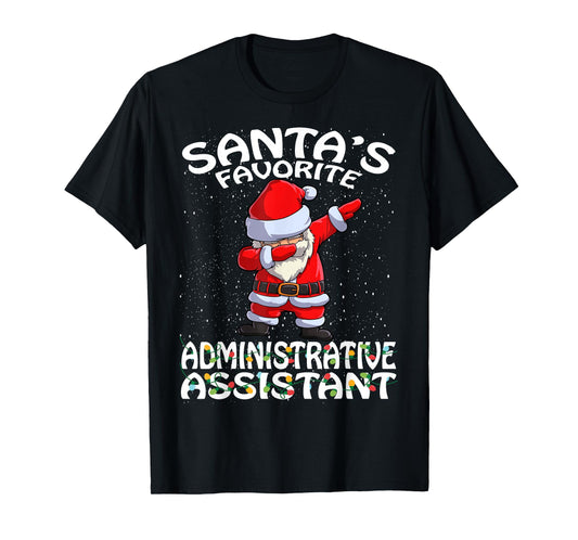 Santa's Favorite Administrative Assistant Christmas T-Shirt
