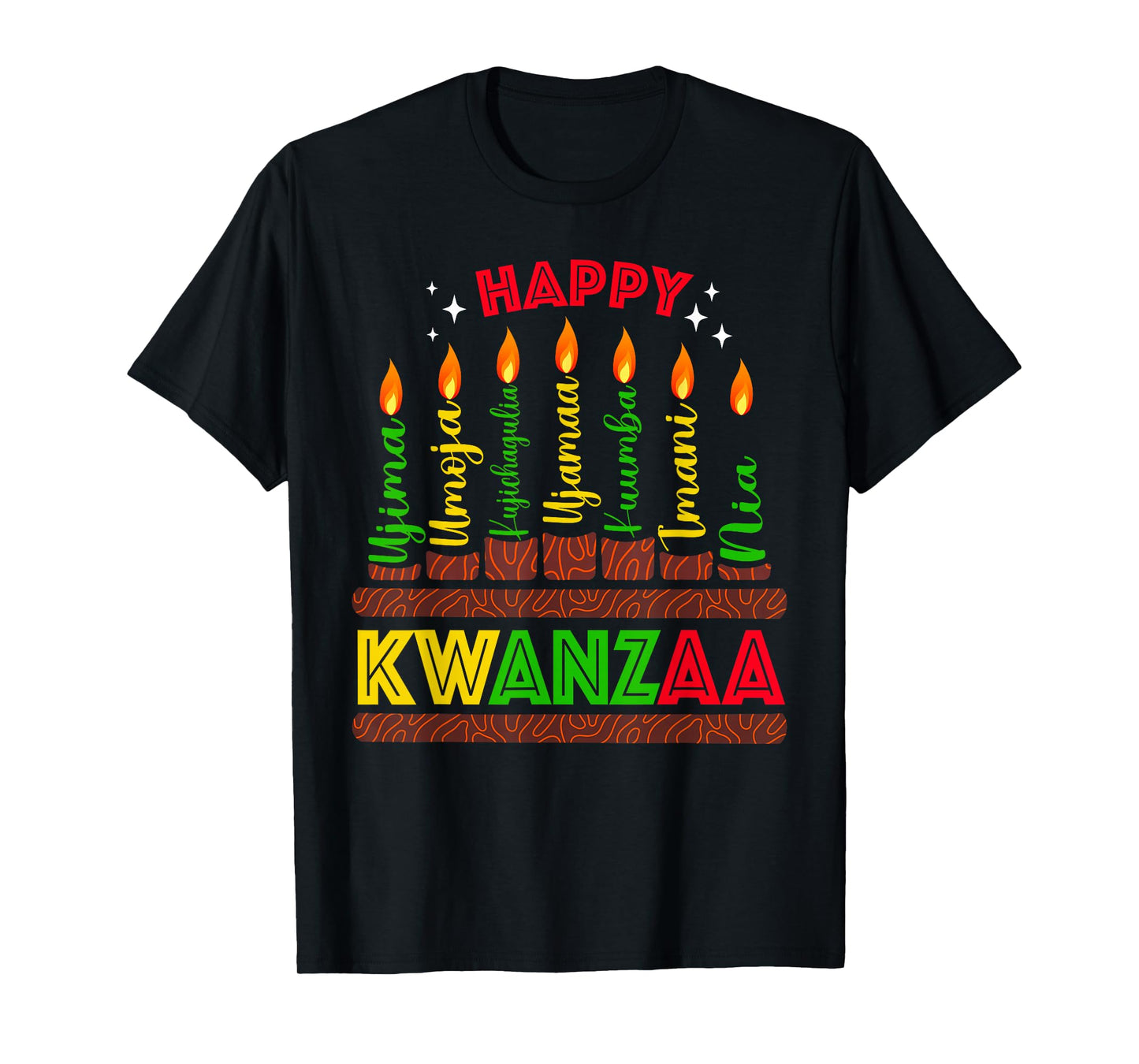 Happy Kwanzaa Seven Principles Of Kwanzaa Men Women Kids T-Shirt