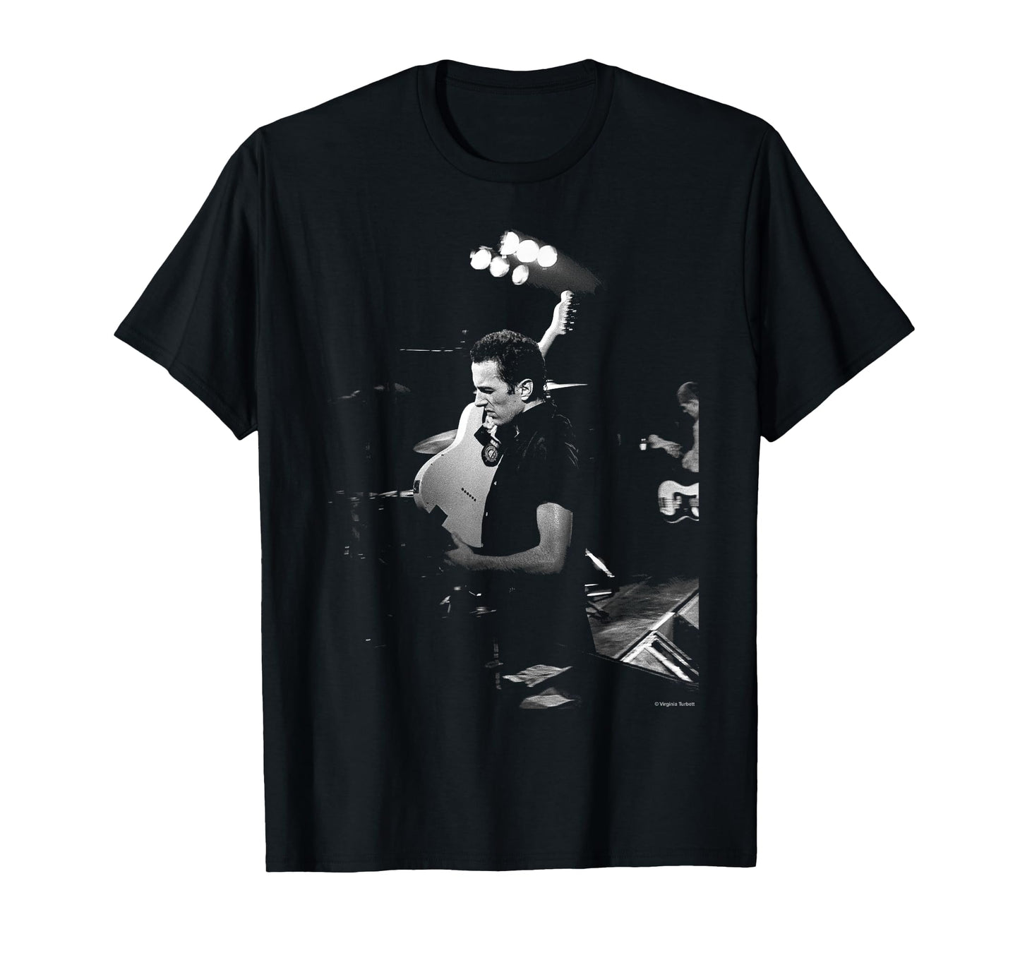 The Clash Joe Strummer at The Palais by Virginia Turbett T-Shirt