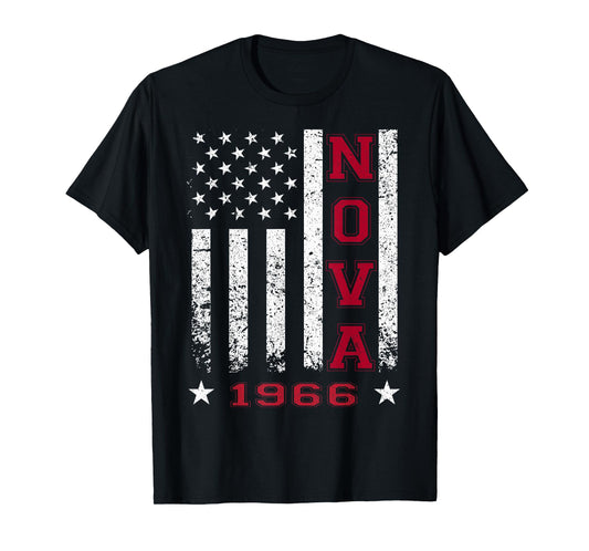 Jersey Style Nova 66 1966 Classic Old School Muscle Car T-Shirt