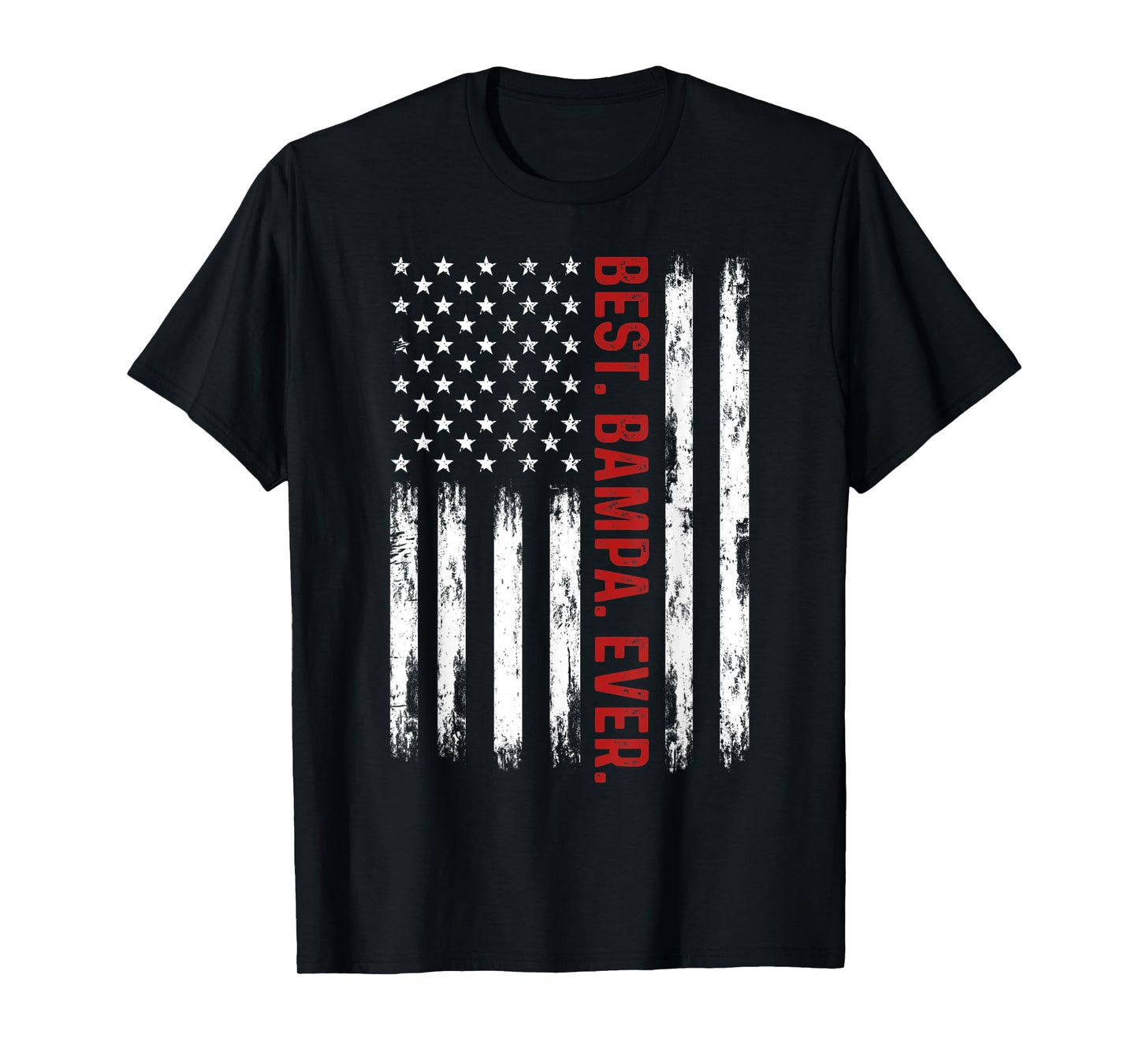 Best Bampa Ever Vintage American Flag 4th of July Bampa T-Shirt for Women Men