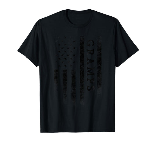 Gramps Patriotic American USA Flag Father's Day Gramps T-Shirt