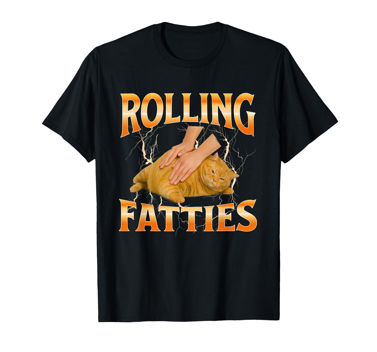 Orange fat funny cat T-Shirt