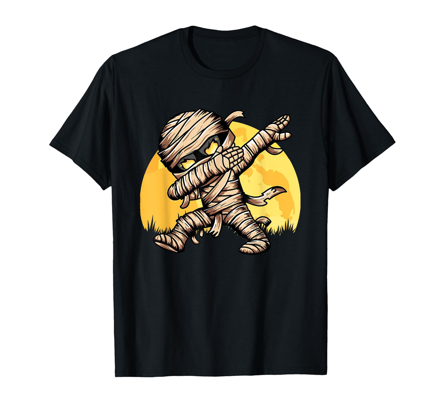 Dabbing Mummy Costume Dab Dancing Men Kids Boys Halloween T-Shirt