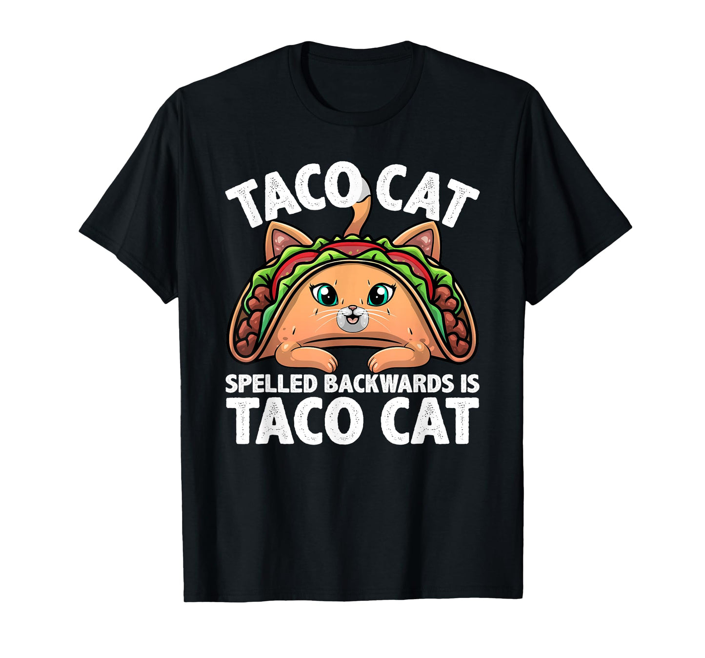 Cute Taco Cat Design For Men Women Kids Taco Mexican Food T-Shirt