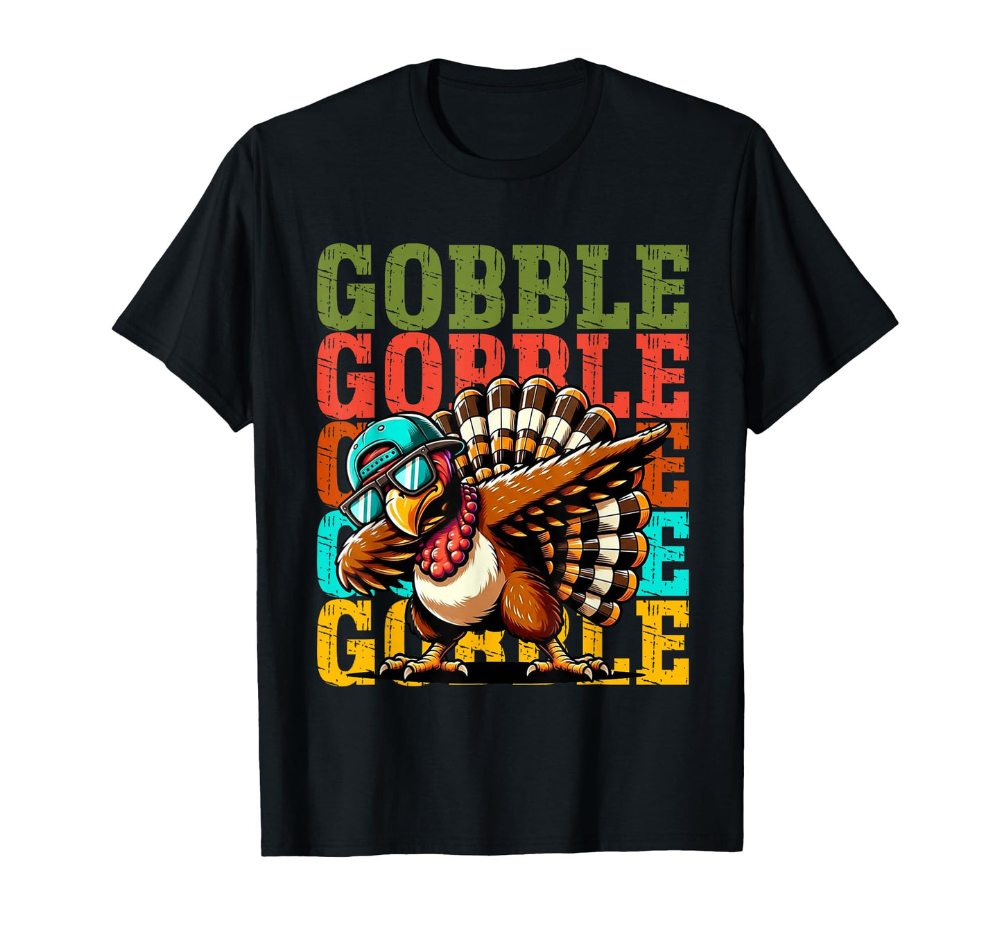 Funny Gobble Gobble Turkey Day Happy Thanksgiving Men Women T-Shirt