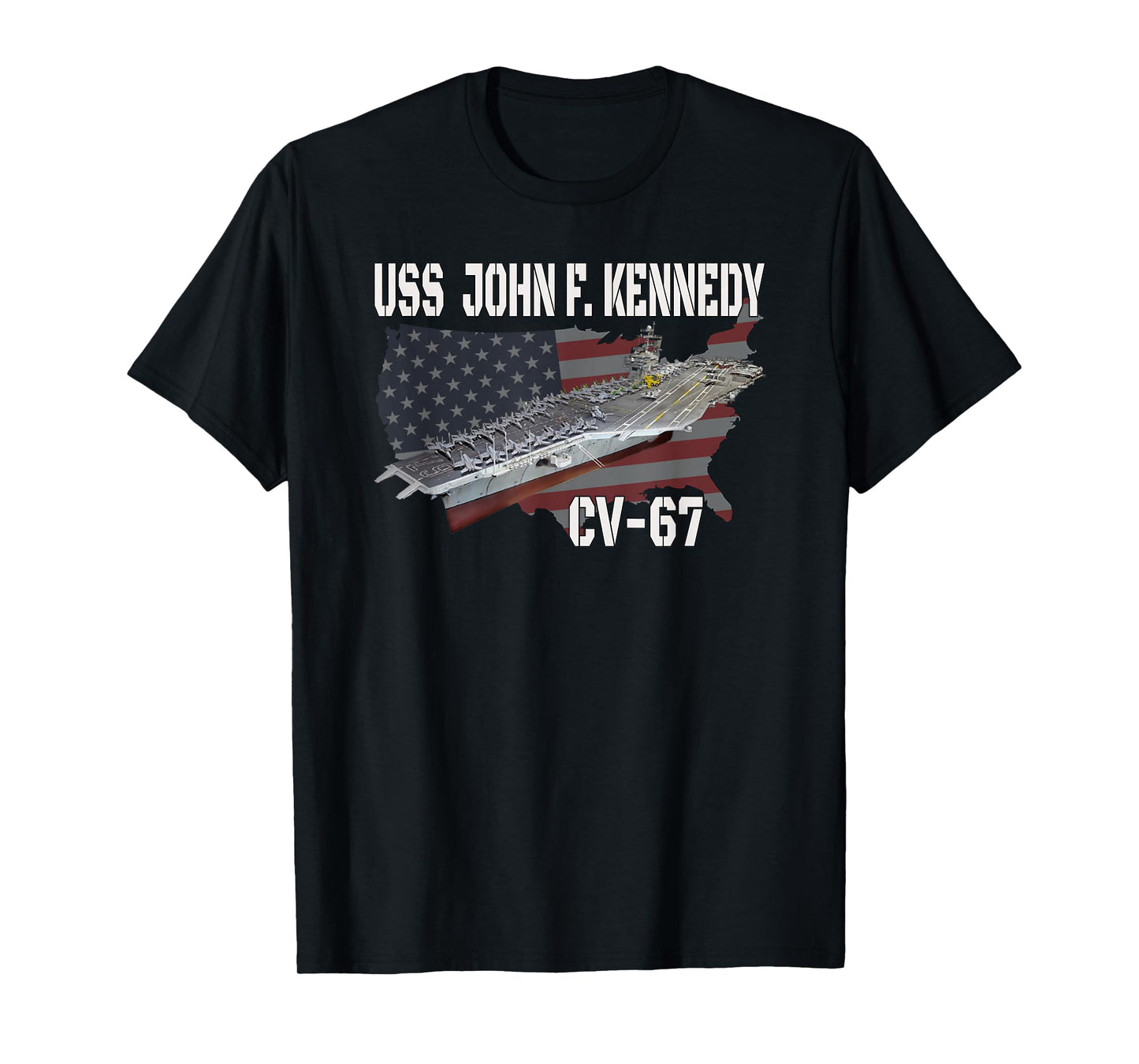 USS John F. Kennedy CV-67 Aircraft Carrier Veterans Day T-Shirt