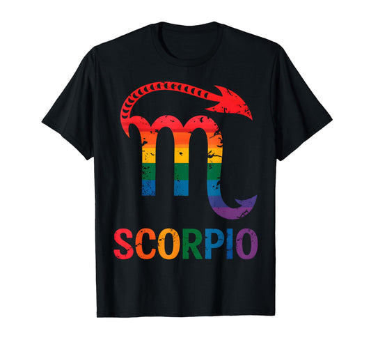 Scorpio Pride Rainbow T-Shirt