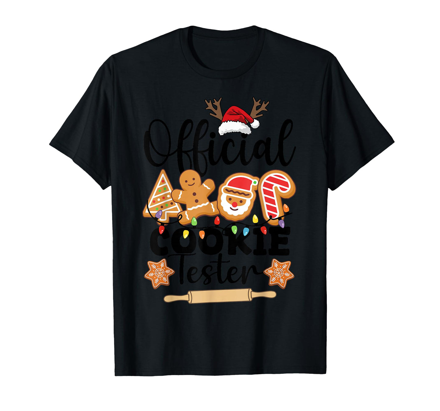 Christmas Official Cookie Tester Family Baking Team Cookie T-Shirt