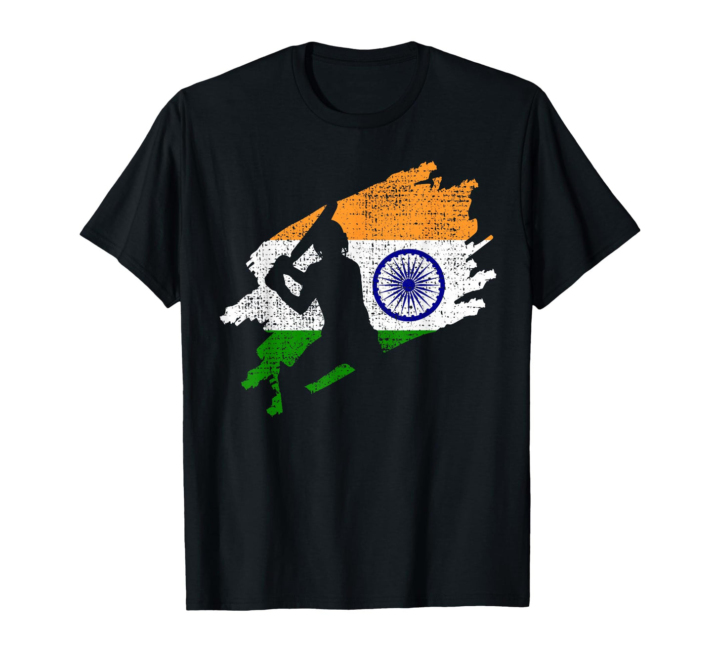 Cricket India Flag Jersey Vintage Gift T-Shirt