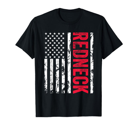 Redneck American Flag Redneck Joke Funny T-Shirt