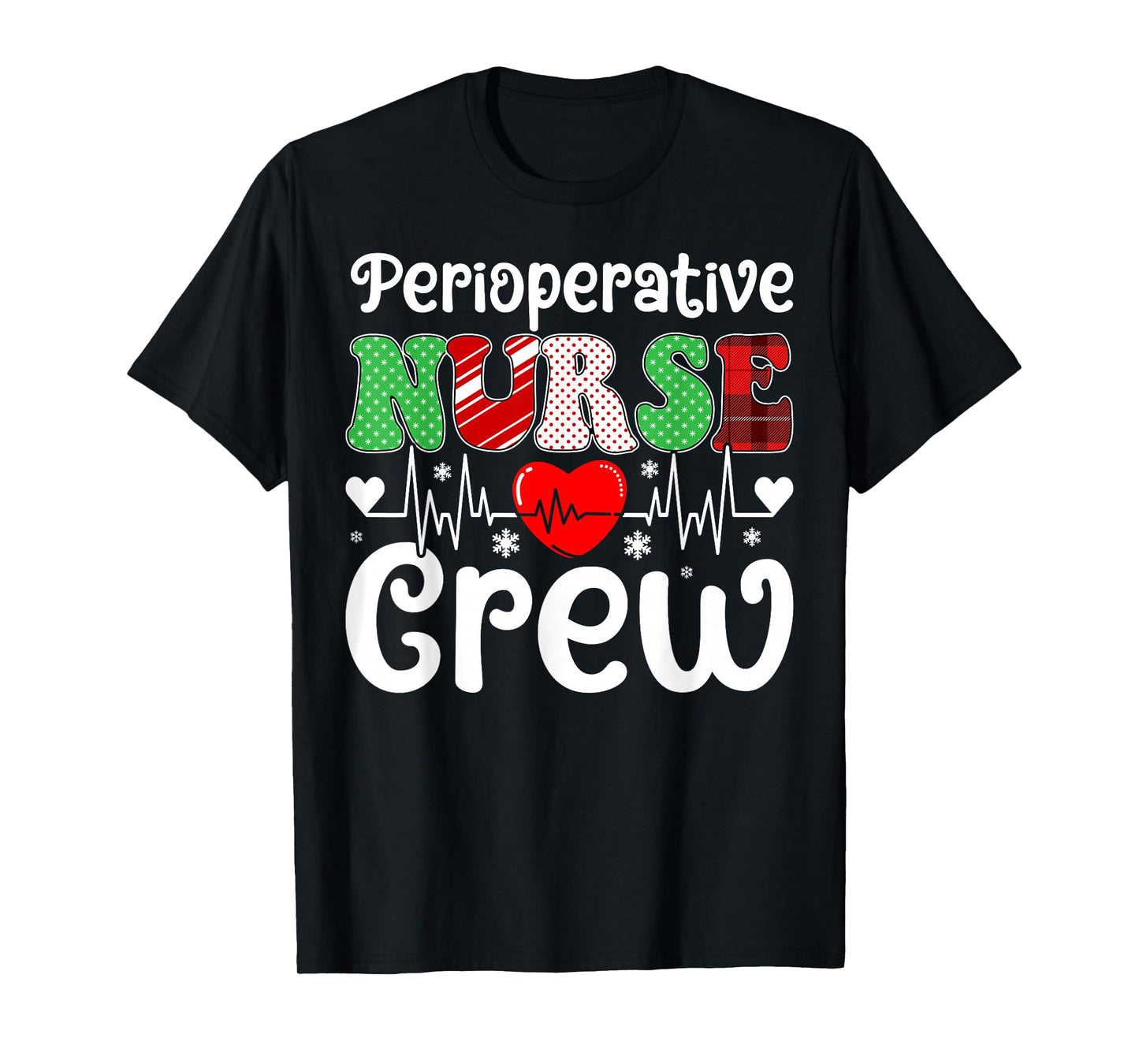 Christmas Squad Nursing Holiday Perioperative Nurse Crew T-Shirt