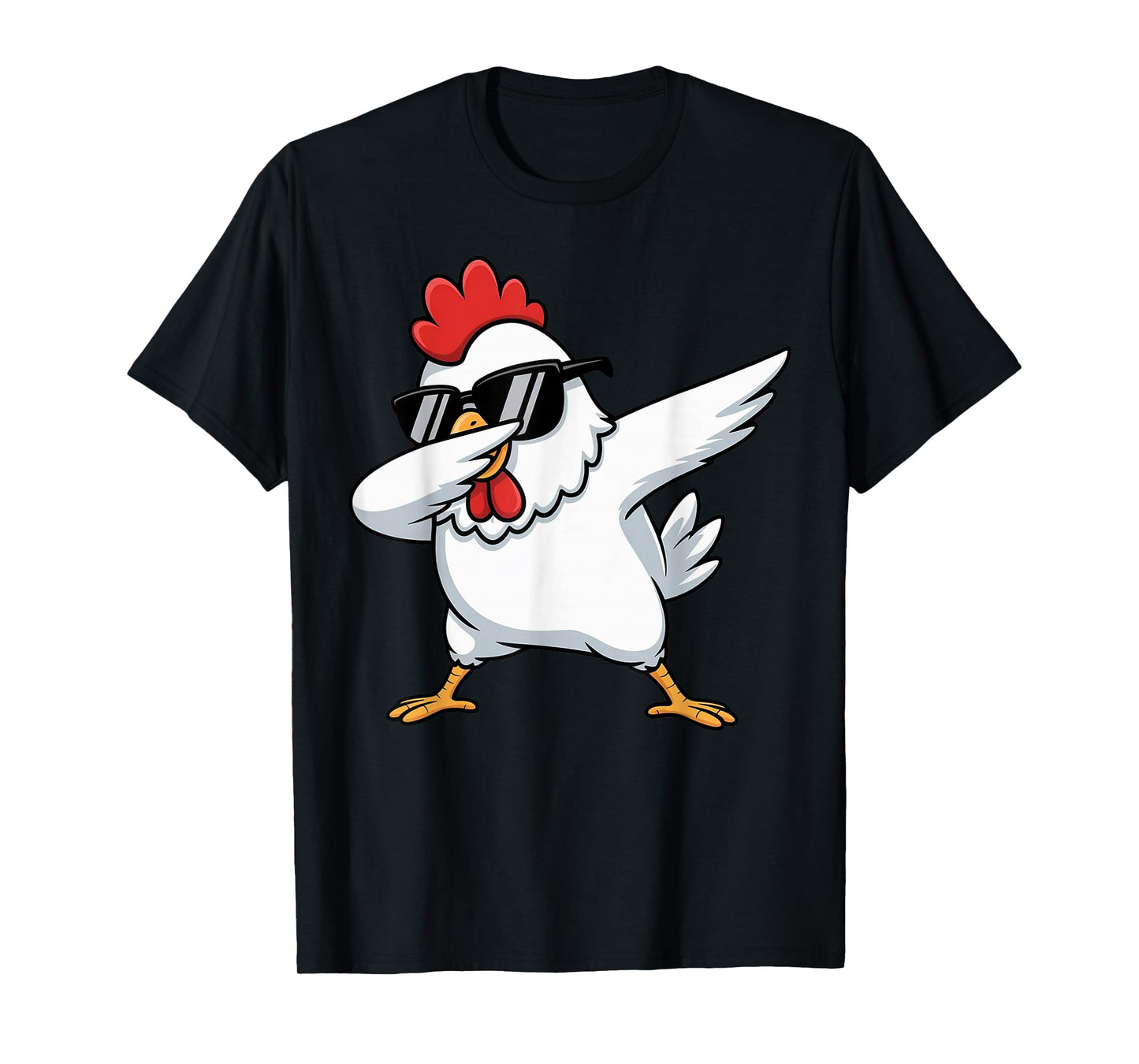 Cute Dabbing Chicken Graphic Kids Toddler Boys Farm Animal T-Shirt