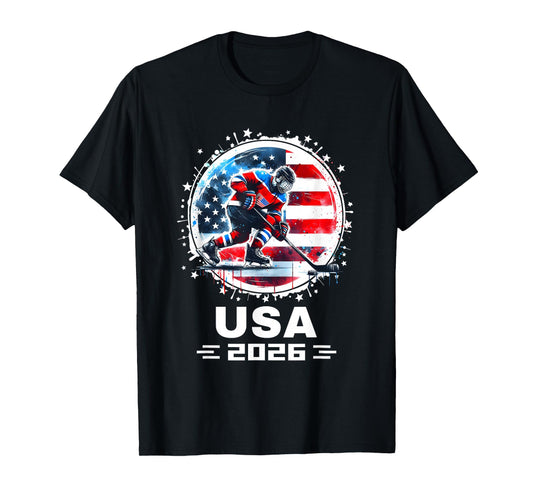 USA Team 2026 Hockey Shirt for Men Women Kids Hockey 2026 T-Shirt
