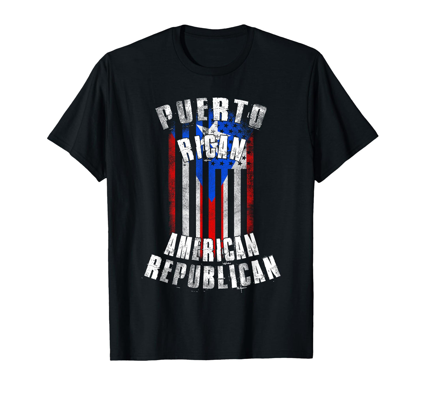 Puerto Rican American Republican - Puerto Rico and USA Flag T-Shirt