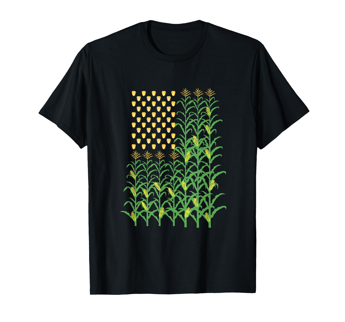 Corn Farmer - American Flag Crop Farmers Farm Farming Gift T-Shirt