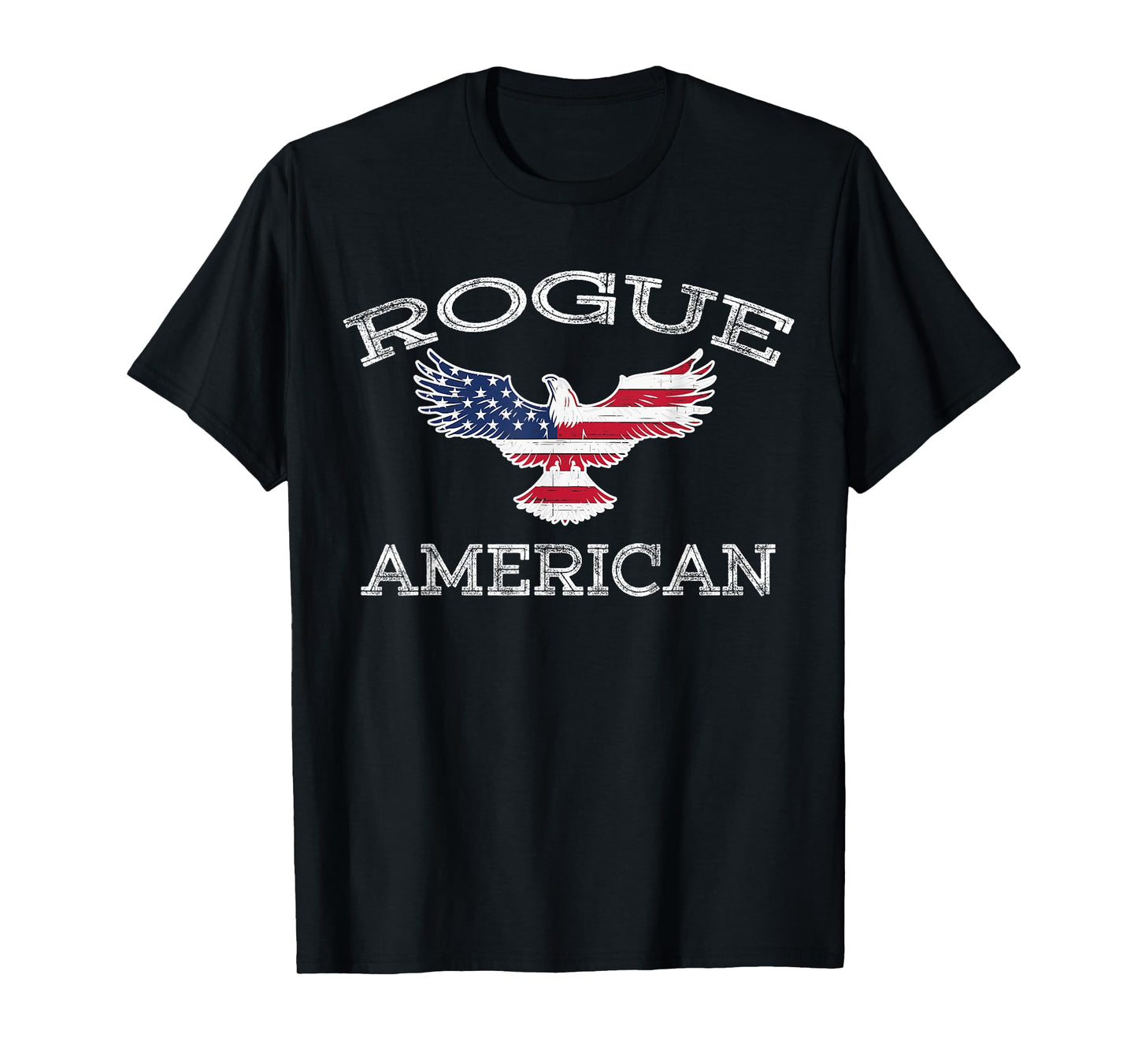 Rogue America Distressed USA Flag Eagle T-Shirt