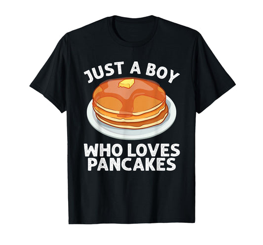 Cool Pancake Art For Boys Men Breakfast Food Pancake Lovers T-Shirt