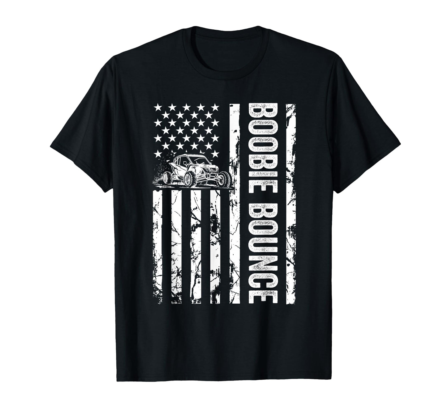 Boobie Bouncer USA Flag Mudding UTV Off Roading Father's Day T-Shirt