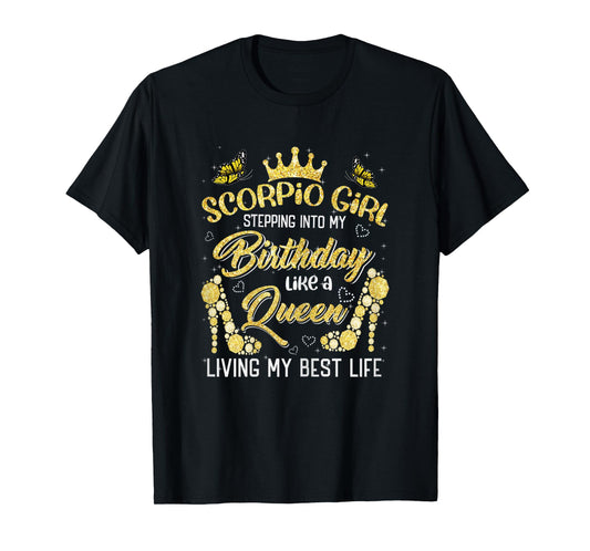 Tu Scorpio Birthday Zodiac Costume High Heel Lover T-Shirt