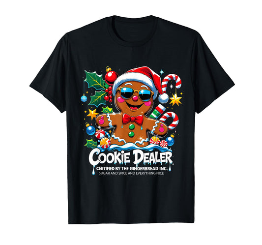 Cookie Dealer Funny Gingerbread Christmas Art T-Shirt