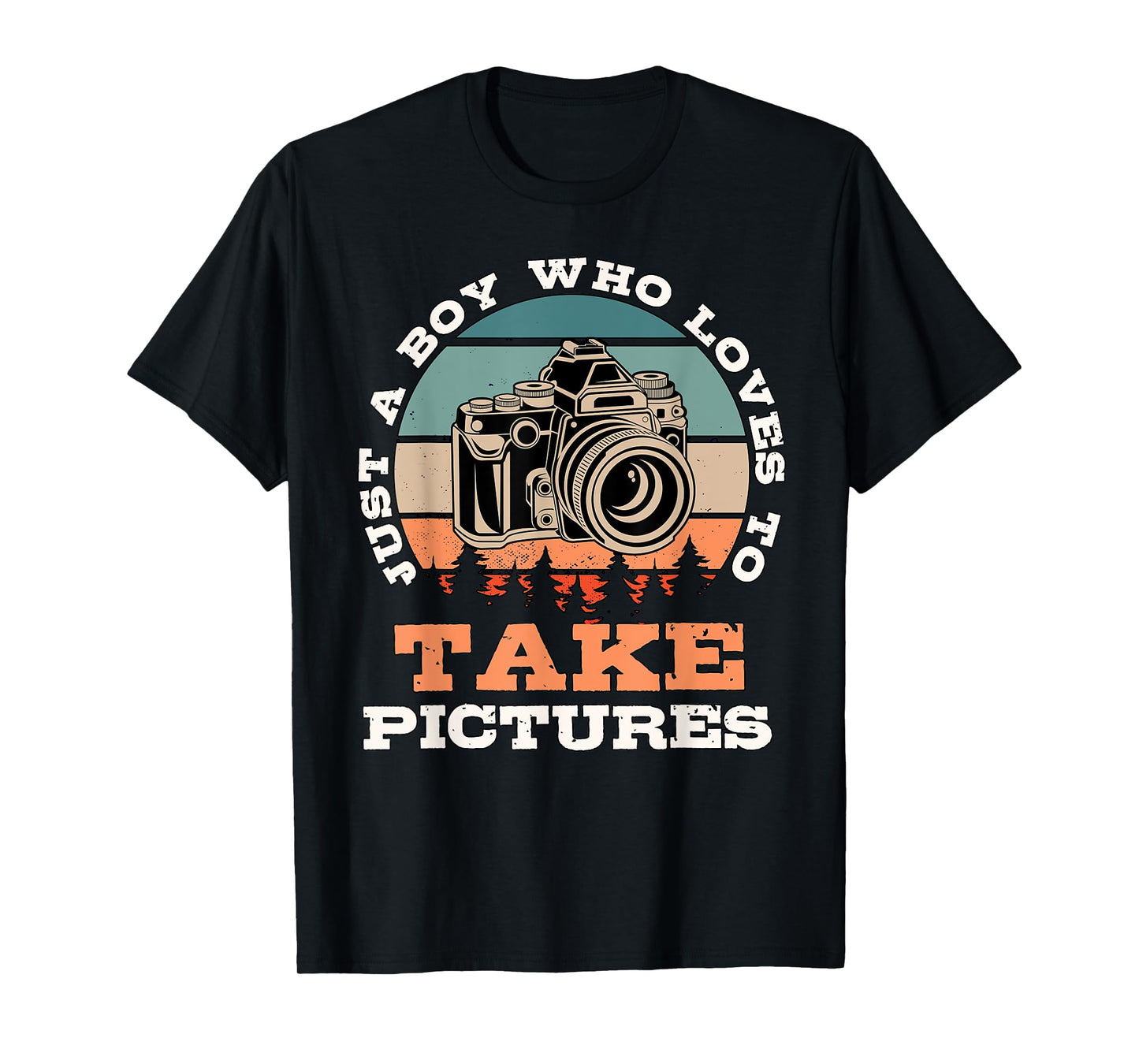 Boy Who Loves To Take Pictures Photographer Photography T-Shirt
