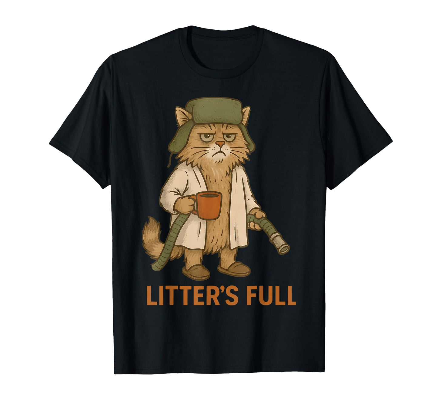 Funny Cat Litter's Full Christmas Cat Xmas Women Men Kids T-Shirt