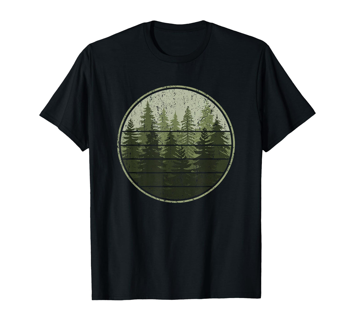 Trees Wildlife Nature Vintage Forest T-Shirt