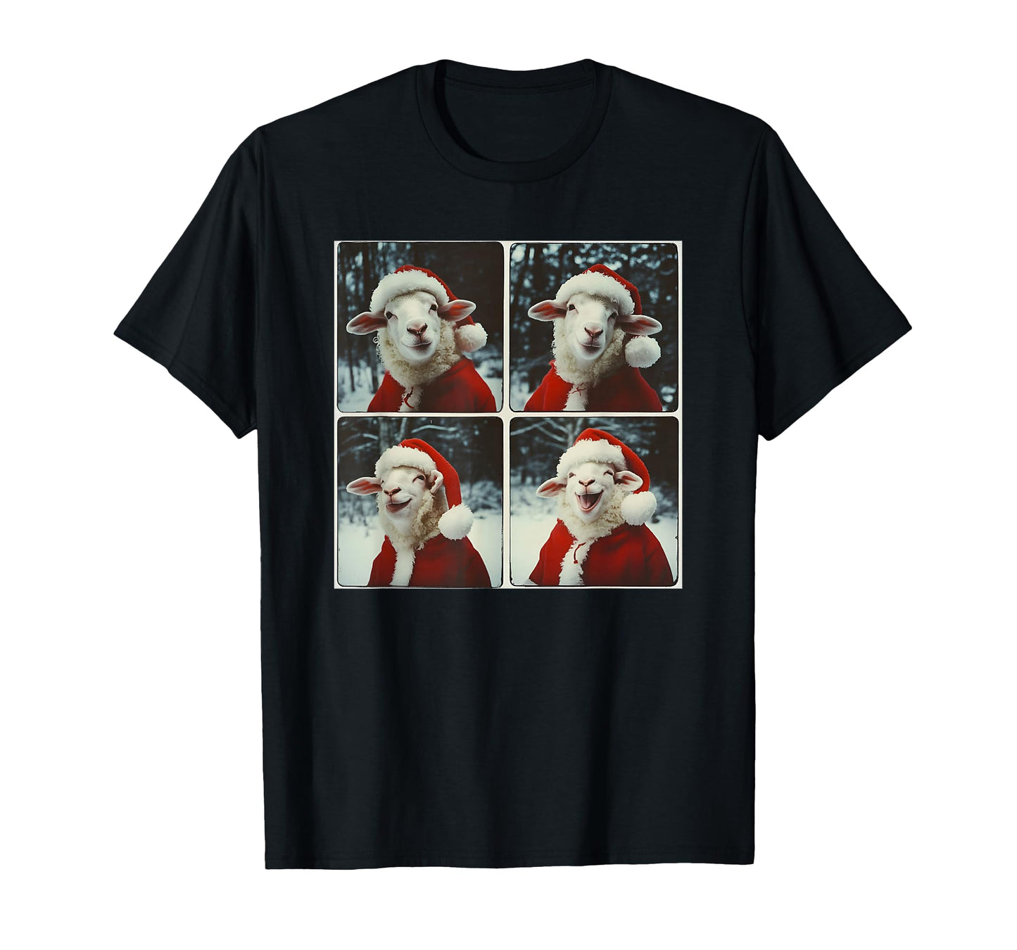 Sheep Santa Christmas Farm Animal T-Shirt