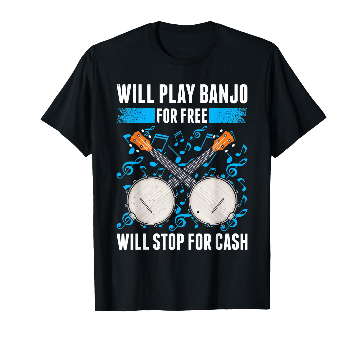 Banjo Playing Banjo Player Banjo Teacher Bluegrass Music T-Shirt
