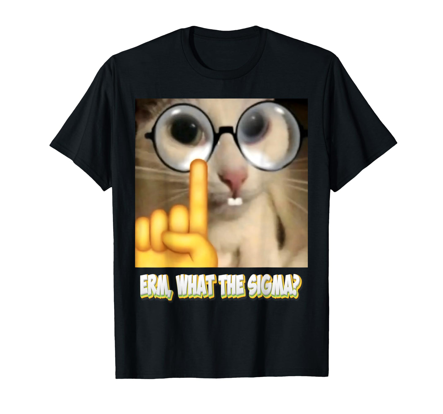 Cat Funny Erm, What the Sigma? Cat Meme Funny T-Shirt for Men Women