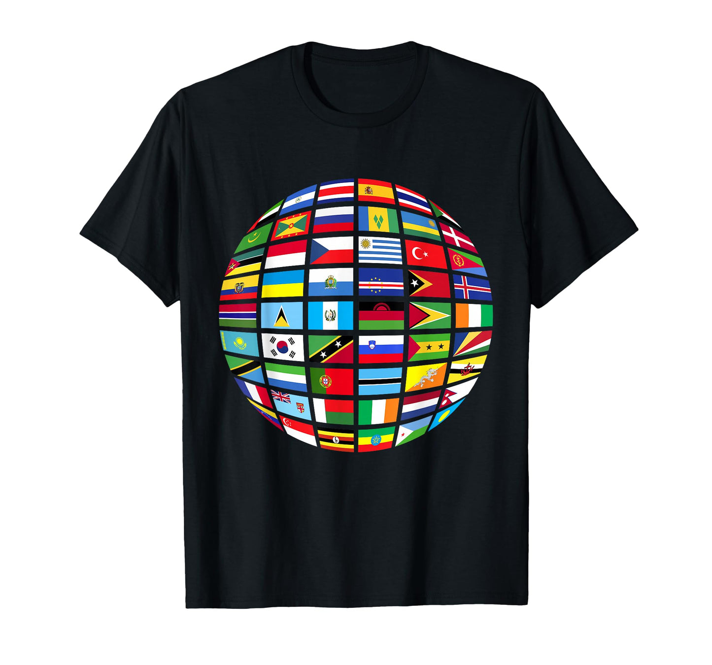 All Countries Flags of The World 287 Flag International T-Shirt