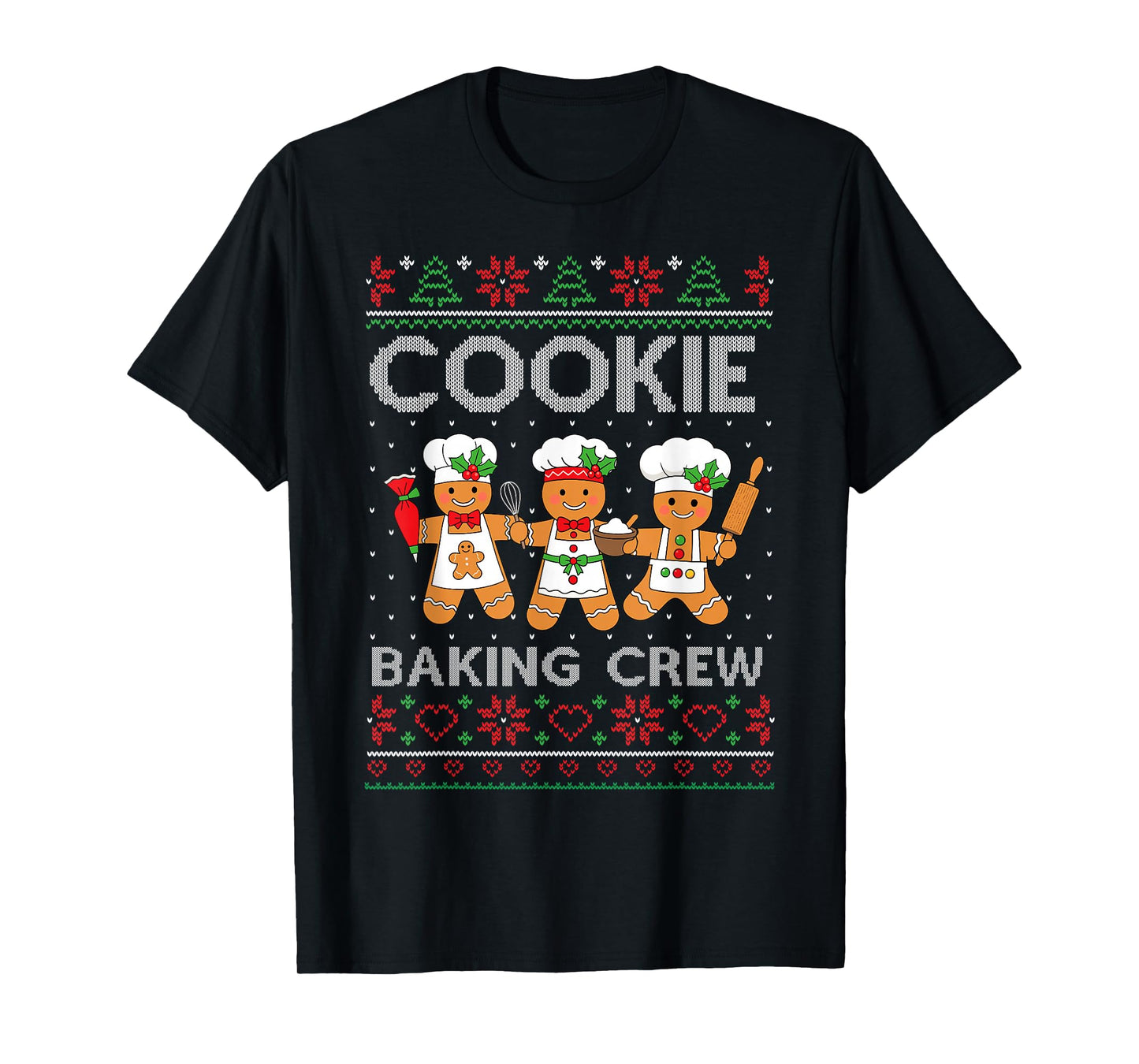 Christmas Cookie Baking Crew Family Baking Team Funny Cookie T-Shirt